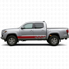Ruitpatroon Strepen Rockerpanel Vinyl Sticker voor Toyota Tacoma 2015-2023 3