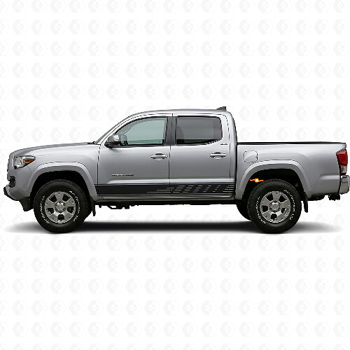 Geperforeerde Strepen Rocker Panel Vinyl Decal voor Toyota Tacoma 2015-2023 1
