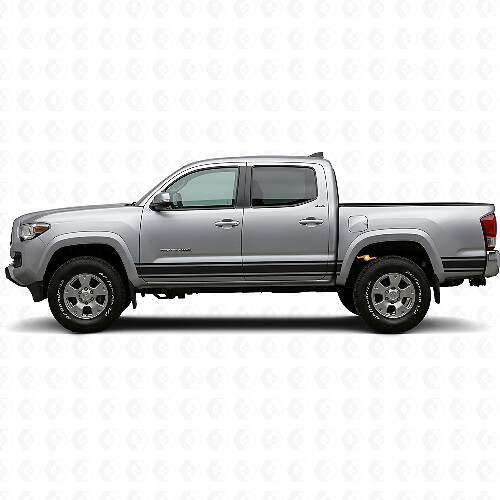 Rechte Lijnen Zijkant Vinyl Decal voor Toyota Tacoma 2015-2023 1