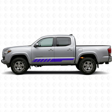 Ruitvormige Streep Rocker Panel Vinyl Decal Kit voor Toyota Tacoma 2015-2023 2
