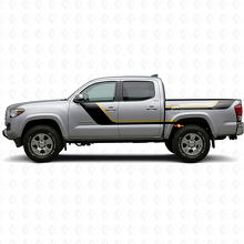 Twin Strepen Deur- en Achterzijvenster Vinyl Decal Kit voor Toyota Tacoma 2015-2023 2