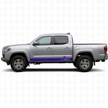 Mountains Style Strepen Rocker Panel Vinyl Decal Set voor Toyota Tacoma 2015-2023 2