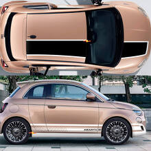 Race Strepen Motorkap Dak Zij Vinyl Decal Kit voor Fiat 500 Abarth 2