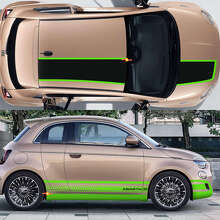 Race Strepen Motorkap Dak Zij Vinyl Decal Kit voor Fiat 500 Abarth 3