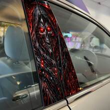 Cyber Reaper Schedel Zuipilar Deuren Vinyl Decal Sticker 2