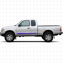 Vlaggen Patroon Gebogen Strepen Rocker Panel Vinyl Decal voor Toyota Tacoma 1995-2004 2