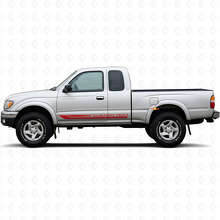 Vlaggen Patroon Gebogen Strepen Rocker Panel Vinyl Decal voor Toyota Tacoma 1995-2004 3