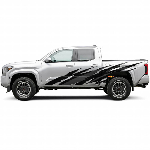Modderspat Grafiek Volledige Zijkant Vinyl Decal voor Toyota Tacoma 2023+