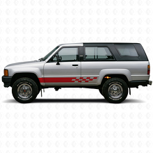 Ruitenpatroon Strepen Rocker Panel Vinyl Decal voor Toyota 4Runner 1984-1989 3