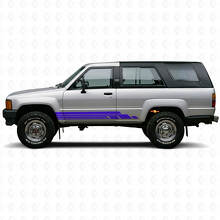Gebogen Strepen Zijkatern Vinyl Decal Kit voor Toyota 4Runner 1984-1989 2