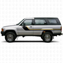 Twin Stripes Zijkant Vinyl Decal Kit voor Toyota 4Runner 1984-1989 2