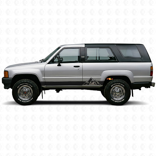 Mountains Style Strepen instaplijstvinyldecalset voor Toyota 4Runner 1984-1989 1