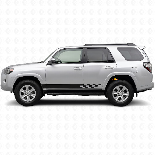 Geblokte Strepen Rocker Panel Vinyl Sticker voor Toyota 4Runner 2009-2024 1