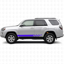 Geblokte Strepen Rocker Panel Vinyl Sticker voor Toyota 4Runner 2009-2024 2