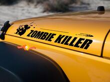 Paar kap zombie killer bullet JEEP WRANGLER RUBICON DODGE TRUCK FJ CRUISER sticker sticker vinyl 2