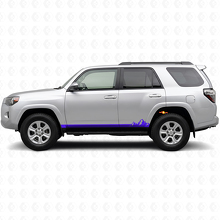 Mountains Dunne Strepen Rocker Paneel Vinyl Decal voor Toyota 4Runner 2009-2024 2