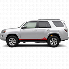 Mountains Dunne Strepen Rocker Paneel Vinyl Decal voor Toyota 4Runner 2009-2024 3