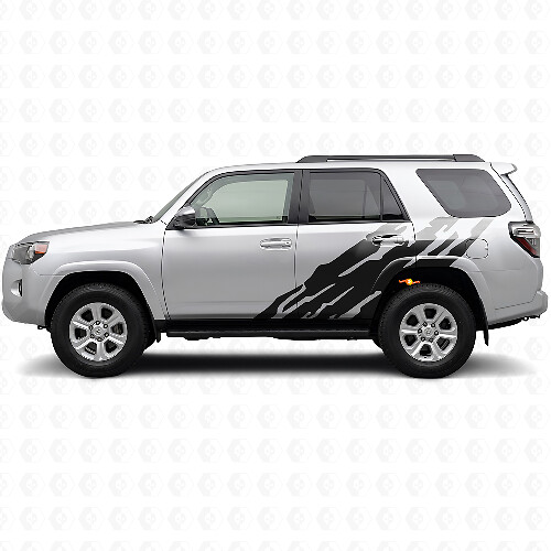 Modderspatgrafiek Zijkant Vinyl Decal voor Toyota 4Runner 2009-2024 1