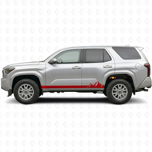 Mountains Dunne Strepen Rocker Panel Vinyl Sticker voor Toyota 4Runner 2024+ 3