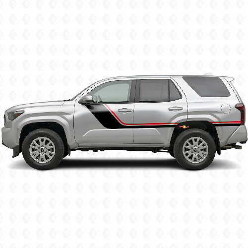 Twin Strepen Zijkant Vinyl Decal Kit voor Toyota 4Runner 2024+ 1