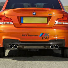 M Power motorkapzijkant- en bumper vinyl decal-kit voor BMW 1M Coupe E82 3