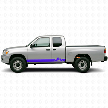 Mountains Style Strepen Rocker Panel Vinyl Decal Kit voor Toyota Tundra 1999-2006 2