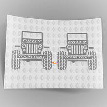 Vuil vinyldecal voor Jeep Wrangler Rubicon Sahara JK CJ TJ YJ_2