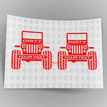 Vuil vinyldecal voor Jeep Wrangler Rubicon Sahara JK CJ TJ YJ_3
