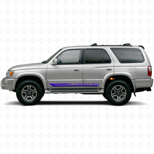 Geruite Gebogen Strepen Vinyl Sticker voor Rockerpanel Toyota 4Runner 1995-2002 2