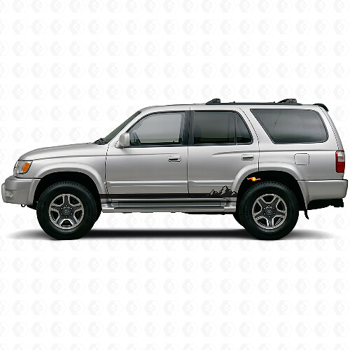 Mountains Dunne Strepen Rocker Panel Vinyl Sticker voor Toyota 4Runner 1995-2002 1