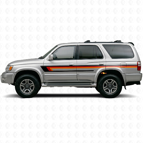 Vinyl Sticker met Drievoudige Strepen voor deurzijde Toyota 4Runner 1995-2002 1