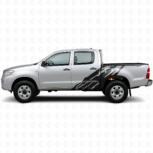 Modder Spat Grafische Zijkant Vinyl Decal voor Toyota Hilux 2004-2015 1