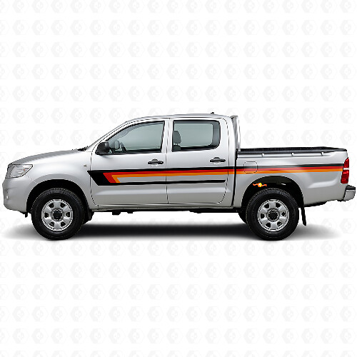 Vinylstickers met drievoudige strepen voor deurzijde voor Toyota Hilux 2004-2015 1