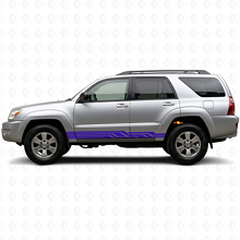 Vinylsticker met Gesloten Strepen voor Side Skirts Toyota 4Runner 2002-2009 2
