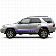 Ruitjesstrepen Rocker Panel Vinyl Decal voor Toyota 4Runner 2002-2009 2