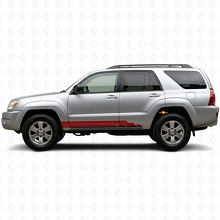 Gebogen Strepen Rocker Panel Vinyl Decal Kit voor Toyota 4Runner 2002-2009 3