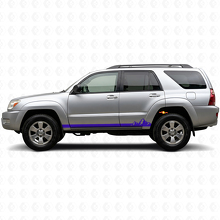 Mountains Dunne Strepen Rocker Panel Vinyl Decal voor Toyota 4Runner 2002-2009 2