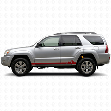 Mountains Dunne Strepen Rocker Panel Vinyl Decal voor Toyota 4Runner 2002-2009 3