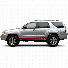 Mountains Style Strepen Rocker Panel Vinyl Decal Kit voor Toyota 4Runner 2002-2009 3