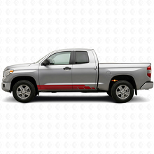Gekromde Strepen Rocker Panel Vinyl Decal Kit voor Toyota Tundra 2007-2021 3