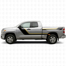 Twin Stripes Deur- en Achterzijruit Vinyl Sticker Kit voor Toyota Tundra 2007-2021 2