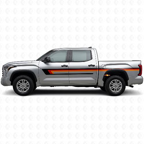 Drie Dubbele Strepen Deur Zij Vinyl Sticker voor Toyota Tundra 2022+