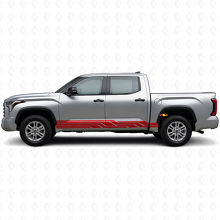 Vinyl Decal met Ineengestrengelde Strepen voor Zijscherm Toyota Tundra 2022+ 3
