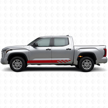 Geruite Strepen Dorpel Vinyl Decal voor Toyota Tundra 2022+ 3