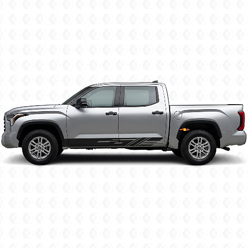 Gedecoreerde Strepen Rocker Panel Vinyl Sticker voor Toyota Tundra 2022+ 1