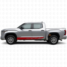 Gedecoreerde Strepen Rocker Panel Vinyl Sticker voor Toyota Tundra 2022+ 3