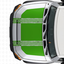 Blackout met bandenprofiel motorkap vinyl sticker voor Toyota FJ Cruiser_3