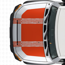 Blackout met bandenprofiel motorkap vinyl sticker voor Toyota FJ Cruiser_4