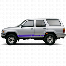 Vinylsticker met Samengevlochten Strepen voor de Rocker Panel van Toyota 4Runner 1989-1995 2