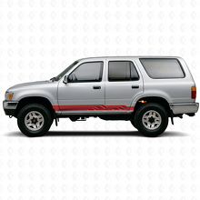 Vinylsticker met Samengevlochten Strepen voor de Rocker Panel van Toyota 4Runner 1989-1995 3